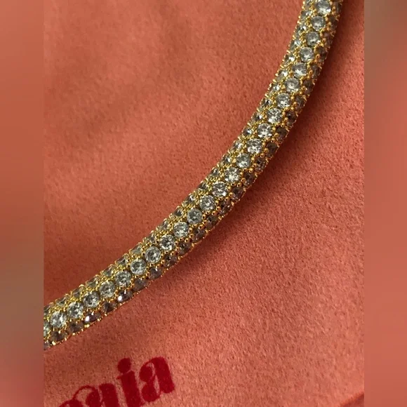 Cult Gaia Bloom Chocker Rhinestone Clear - Picture 7 of 12